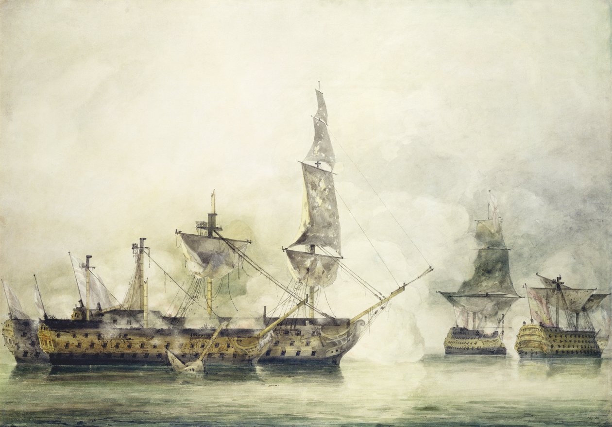 H.M.S. Seger i slaget vid Trafalgar, 1805, av John Constable