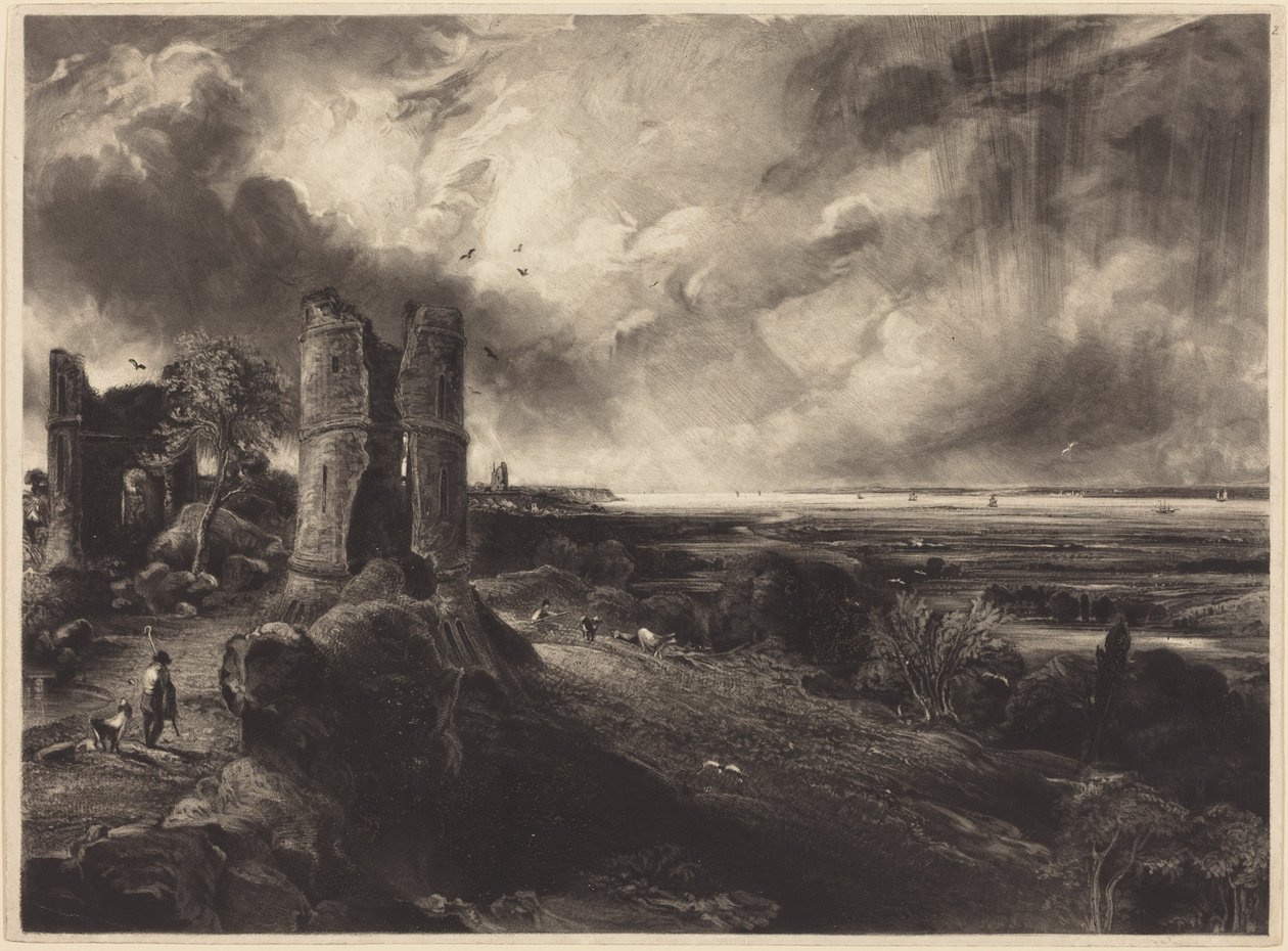 Hadleigh Castle (stor plåt) av John Constable