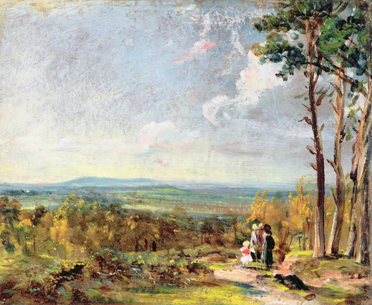 Hampstead Heath blickar mot harven av John Constable