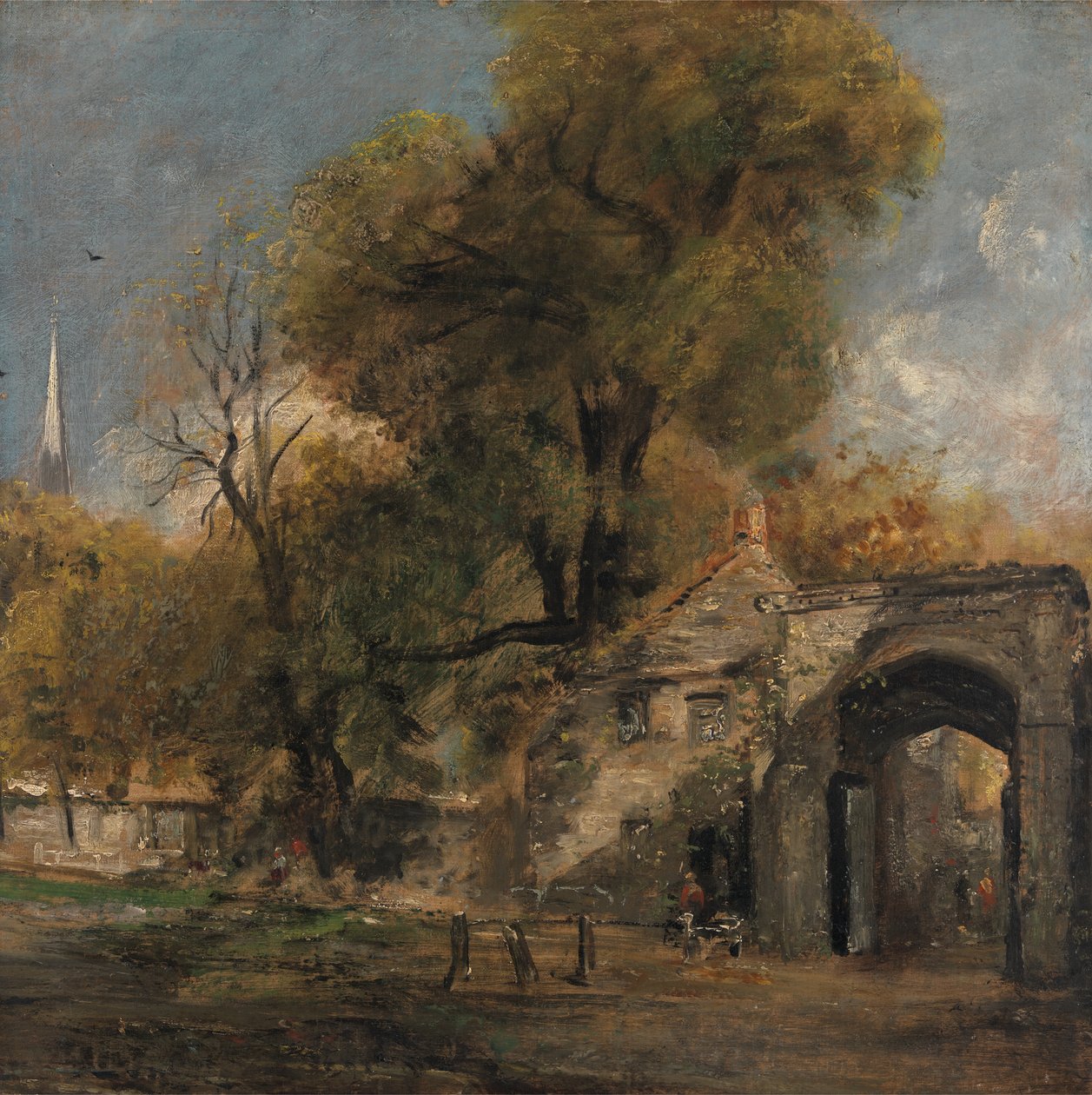Harnham Gate, Salisbury, mellan 1820 och 1821. av John Constable