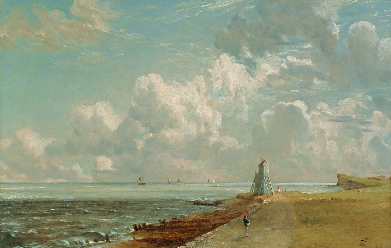 Harwich, The Low Lighthouse och Beacon Hill, ca 1820 (olja på duk) av John Constable
