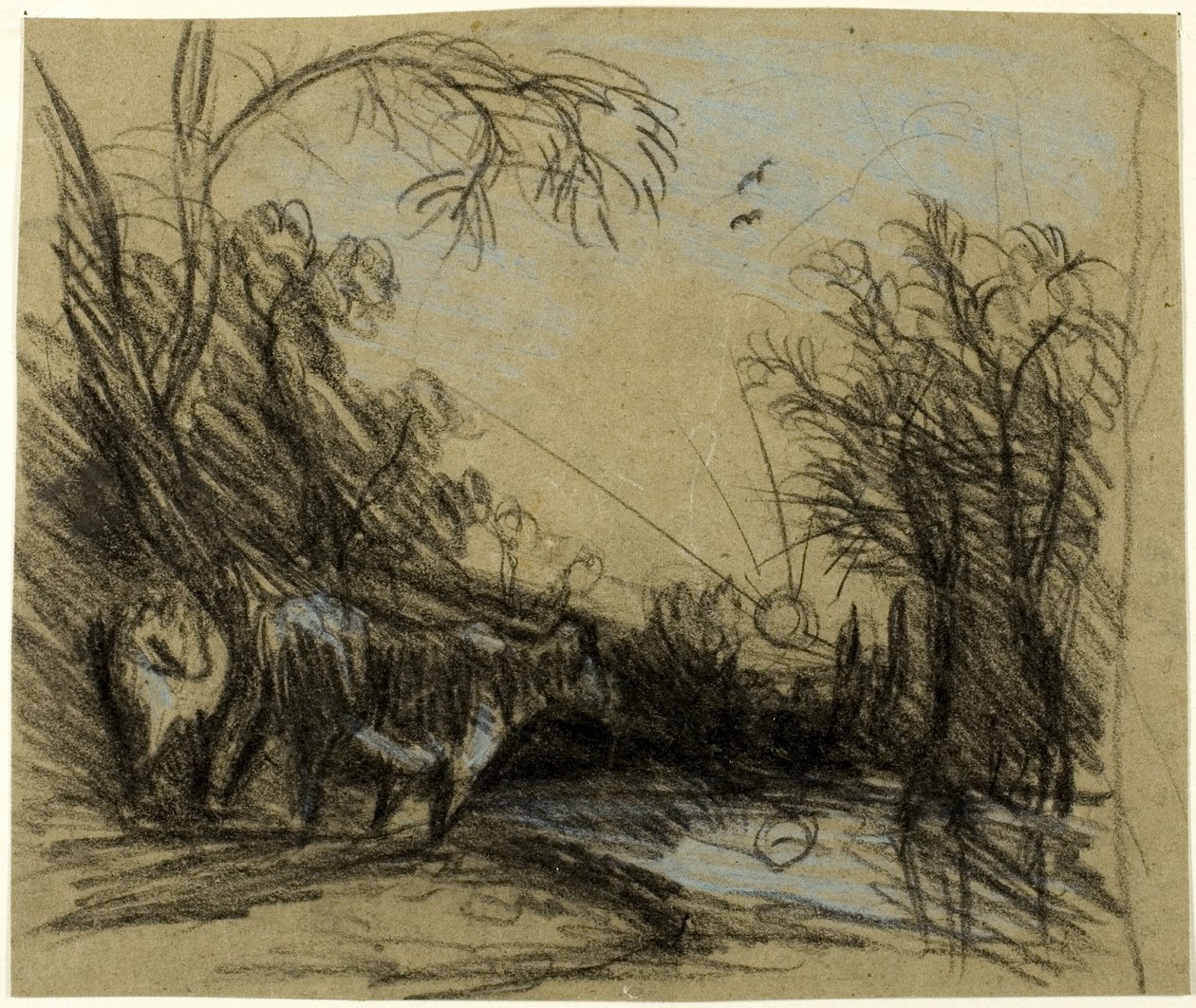 Landskap med kor av John Constable