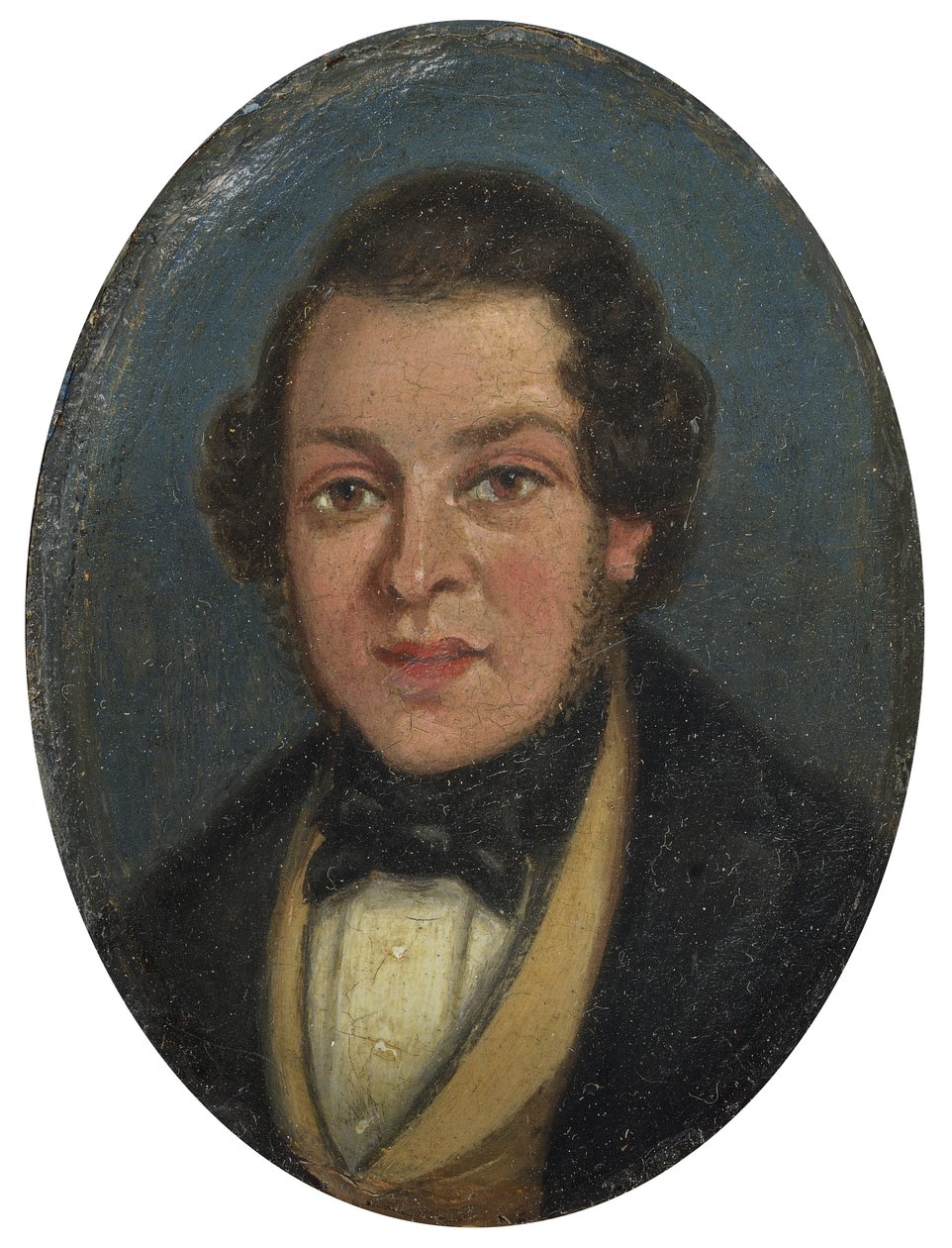 Miniatyr: Porträtt av Abram Constable, bror till konstnären av John Constable