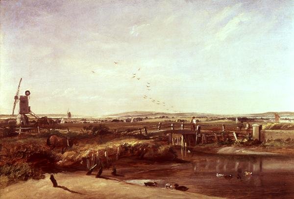 Mistley, Valley of the Stour (olja på duk) av John Constable