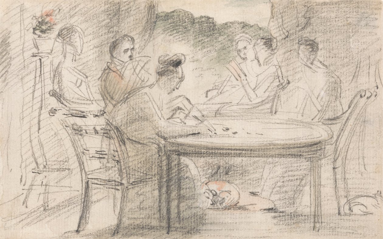 Mr Hobson från Markfield och familj av John Constable