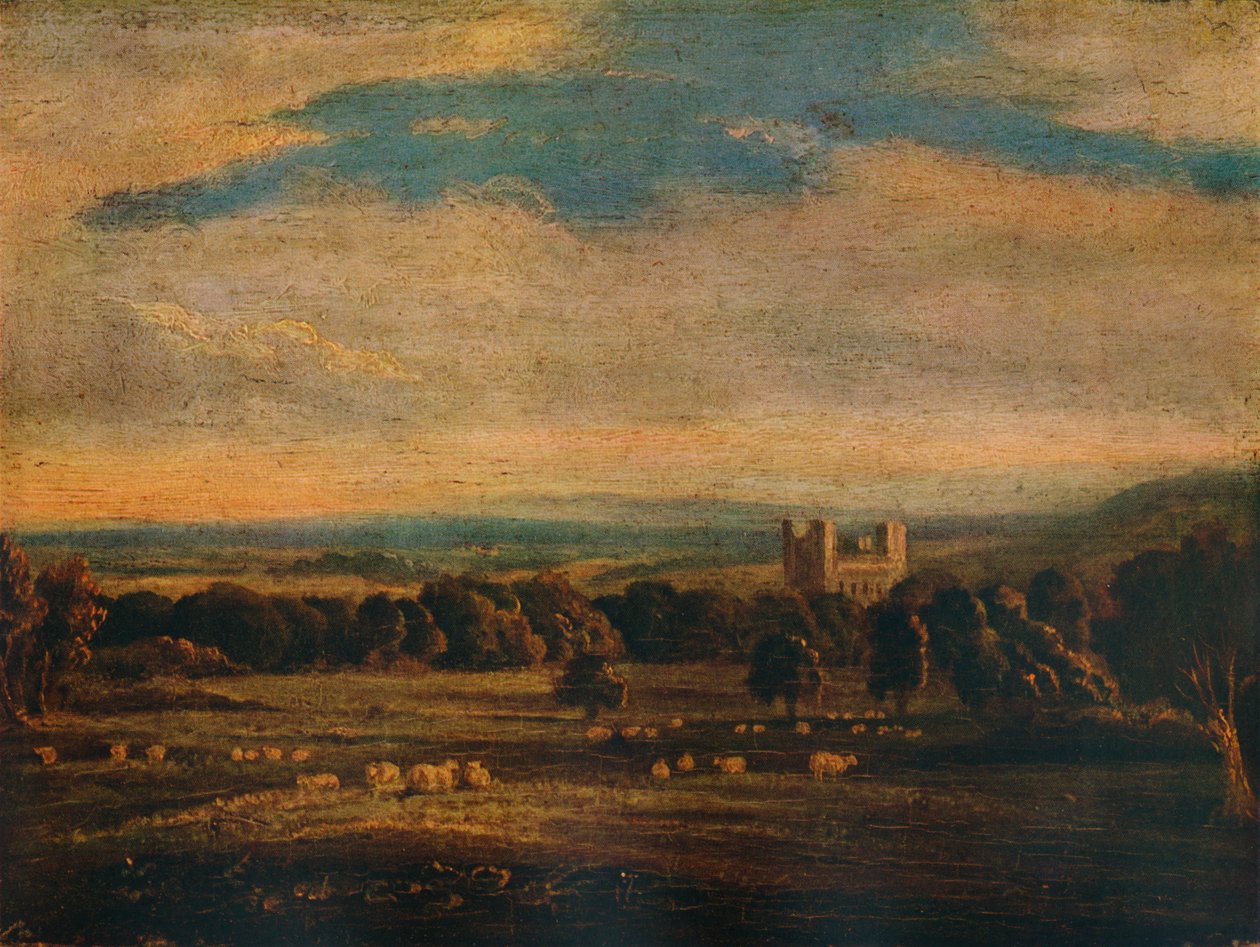 Naworth slott, c1826 av John Constable