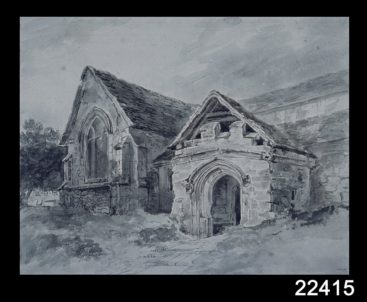 Veranda och tvärskepp av en kyrka, c.1850-11 av John Constable