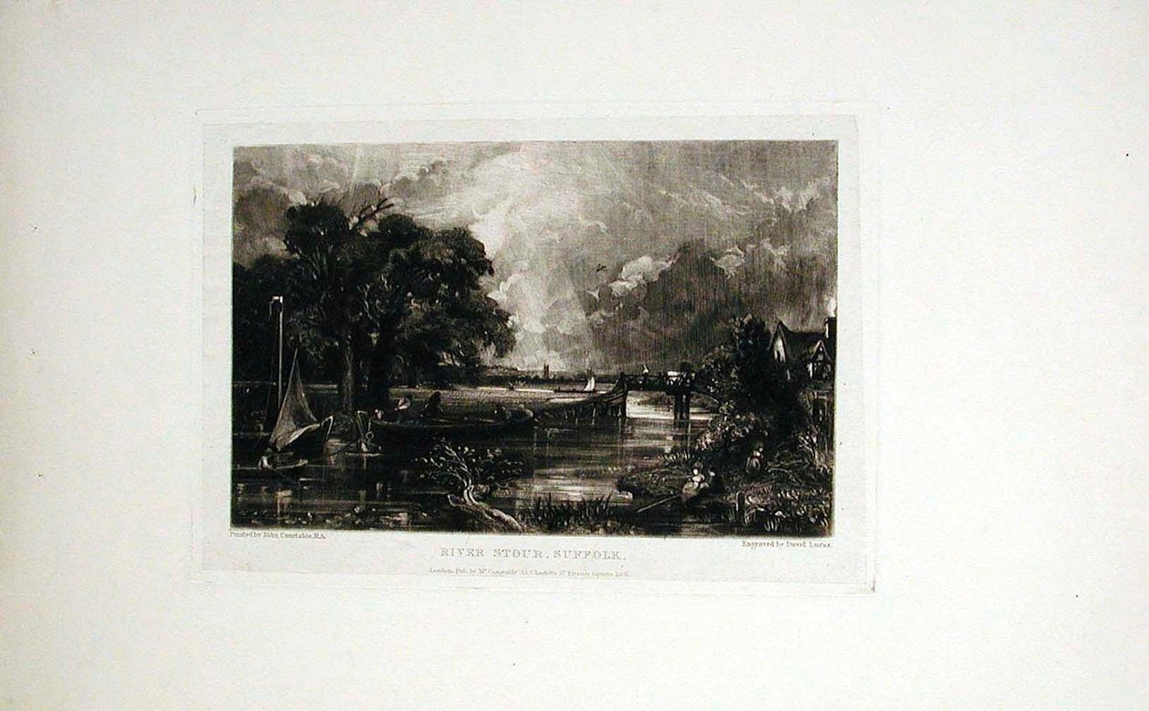 Floden Stour, Suffolk av John Constable