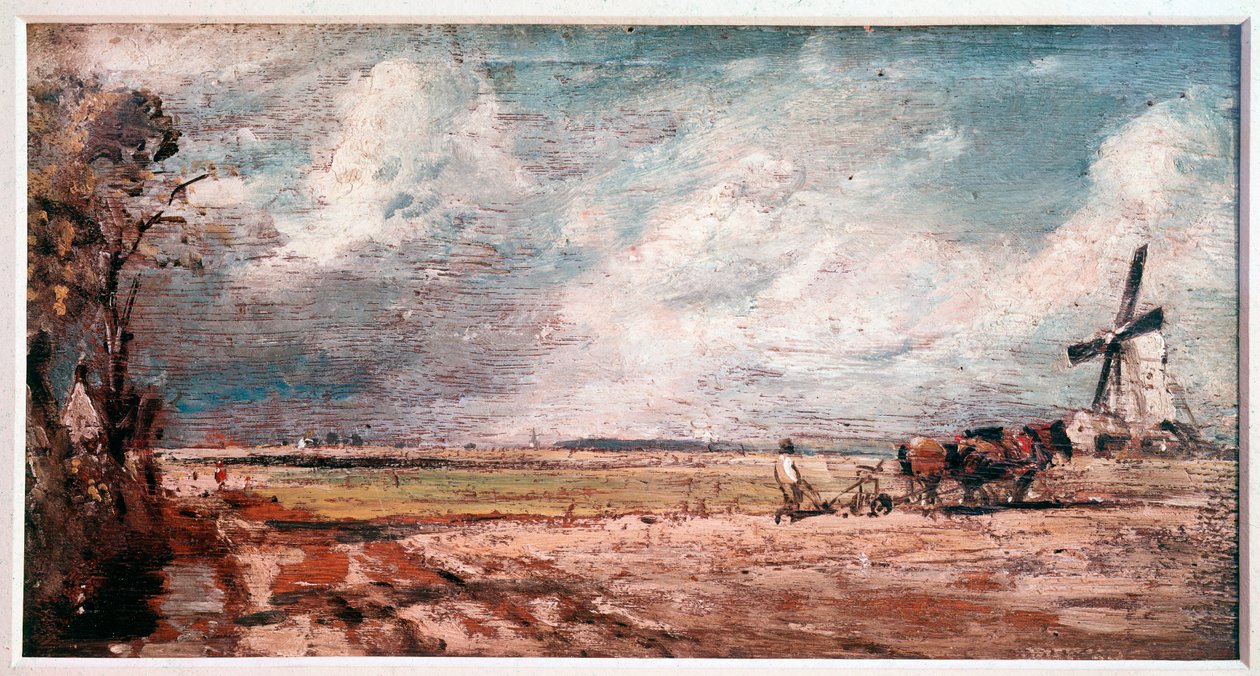 Vår i East Bergholt, England (Målning av John Constable