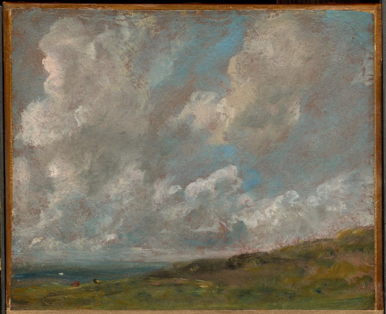 Molnstudie över ett landskap av John Constable