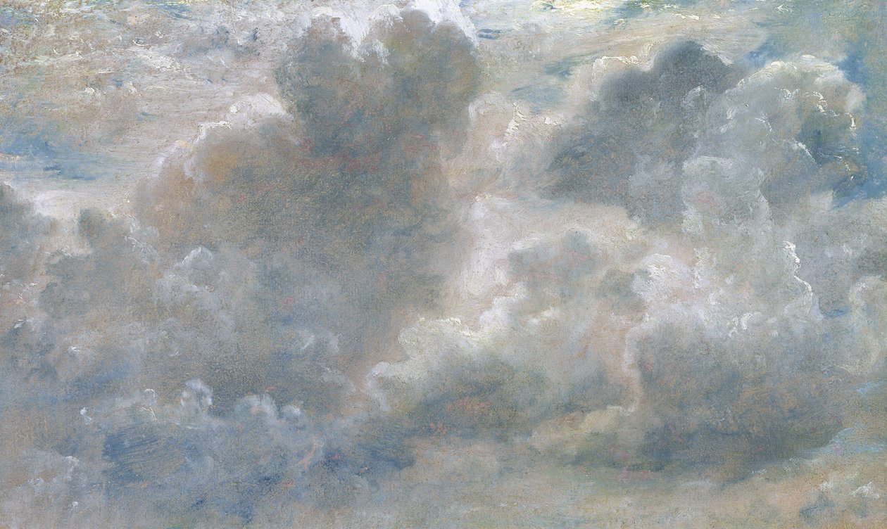 Study of Cumulus Clouds, 1822 (olie på papir lagt på lærred) swed av John Constable
