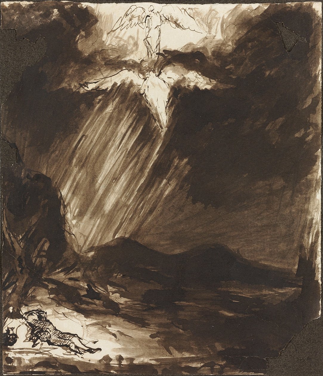 Studie av Jacobs dröm, efter Aert de Gelder av John Constable