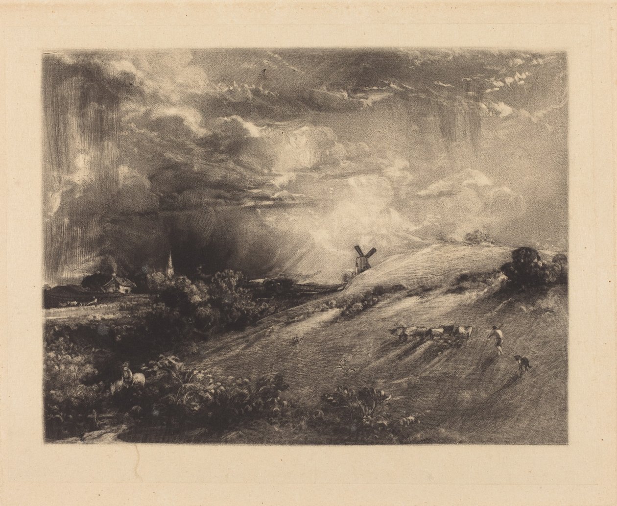 Sommareftermiddag efter en regnskur av John Constable