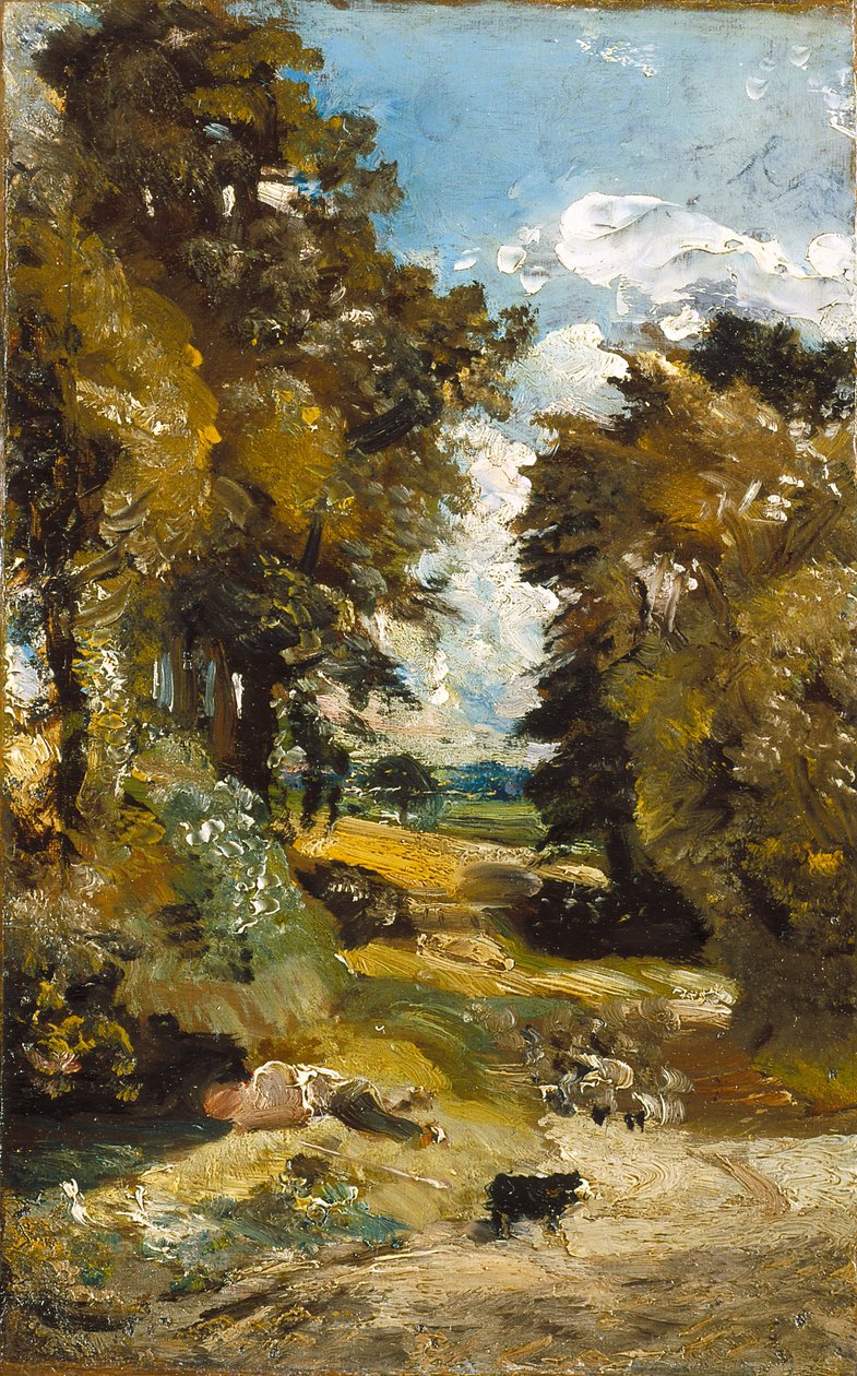 Majsfältet (olja på duk) av John Constable