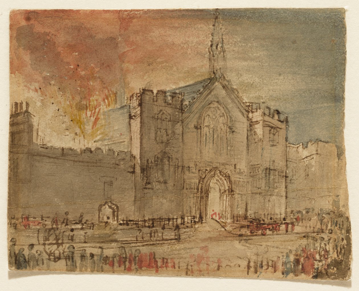 Parlamentsbyggnaderna i brand av John Constable