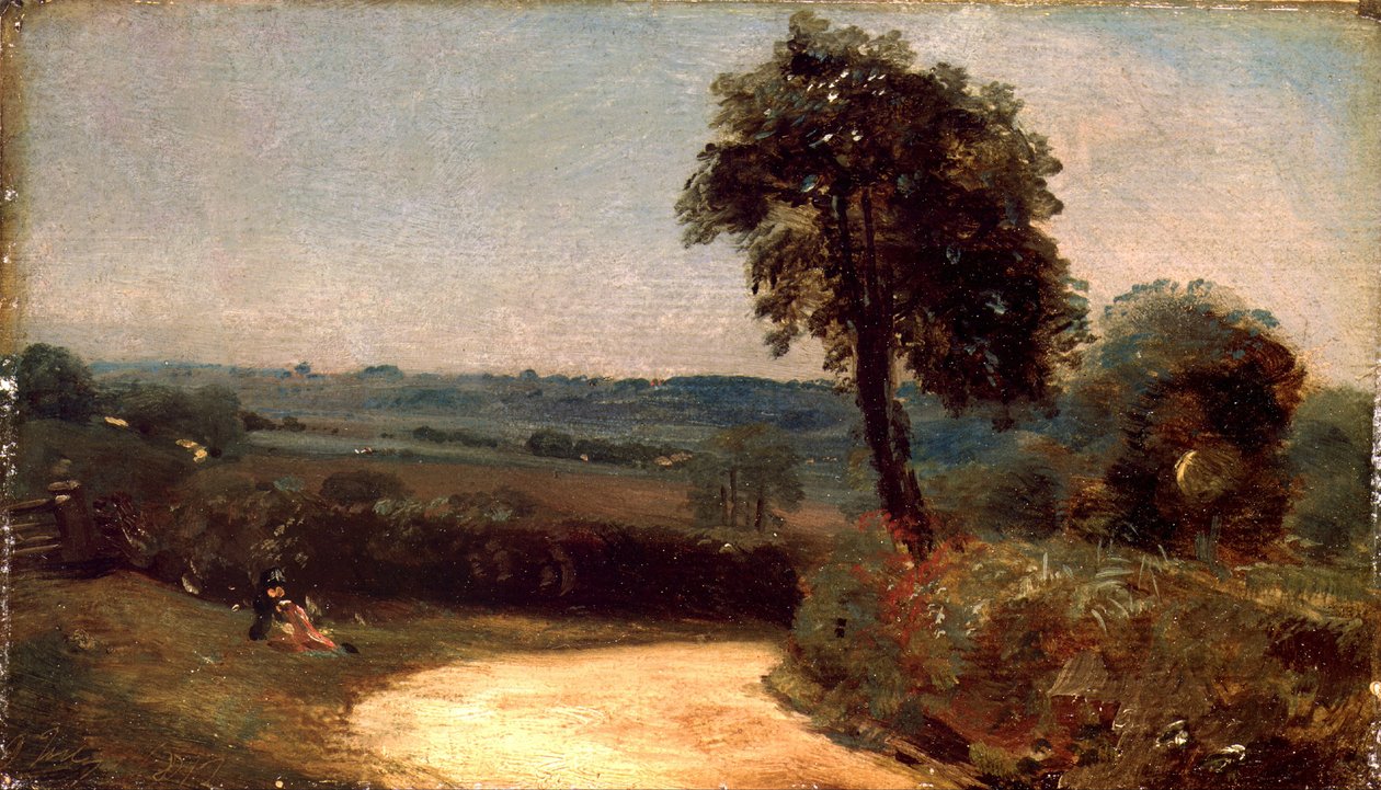 The Lane från East Bergholt till Flatford av John Constable