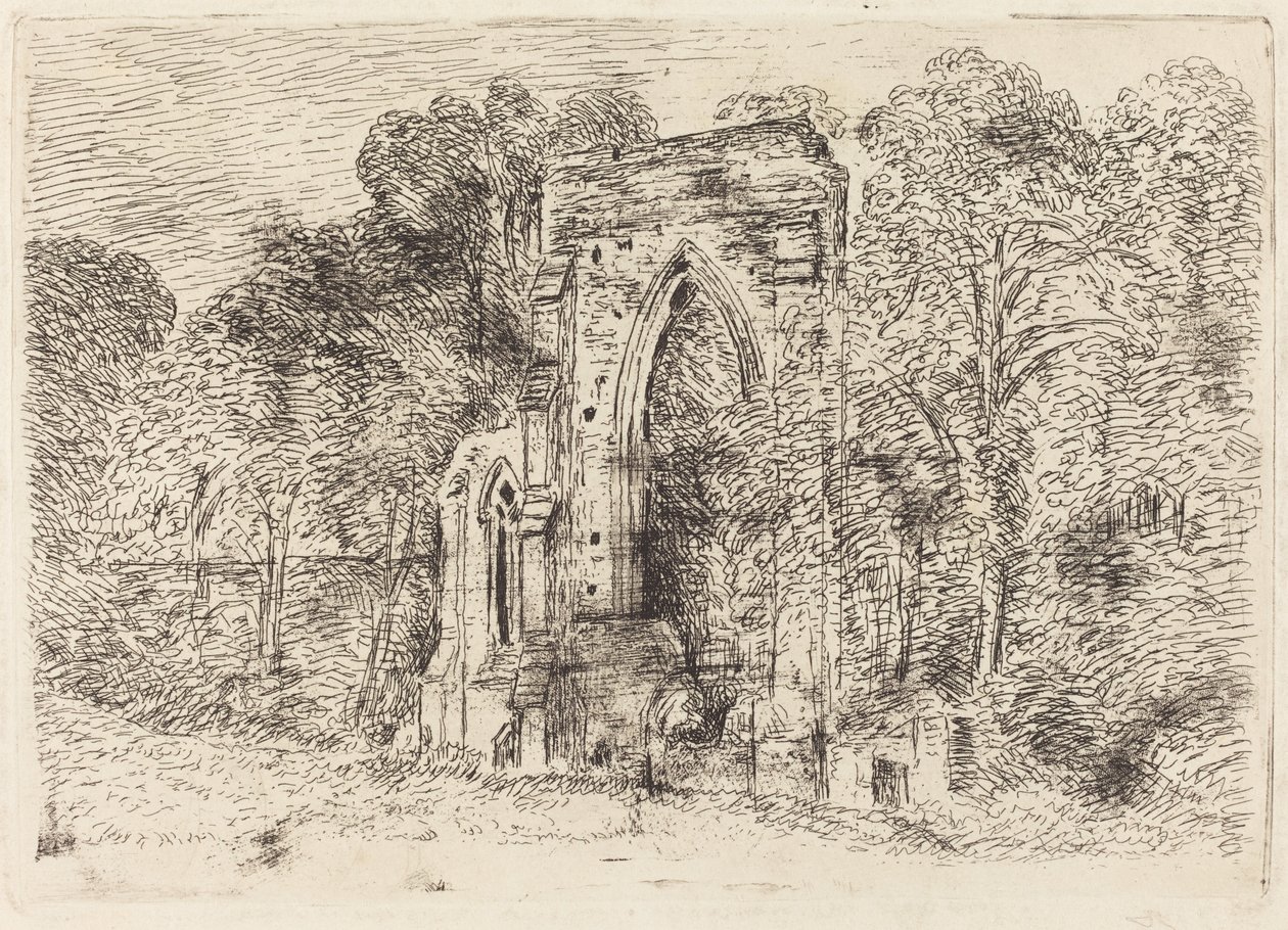 Ruinerna av Netley Abbey av John Constable