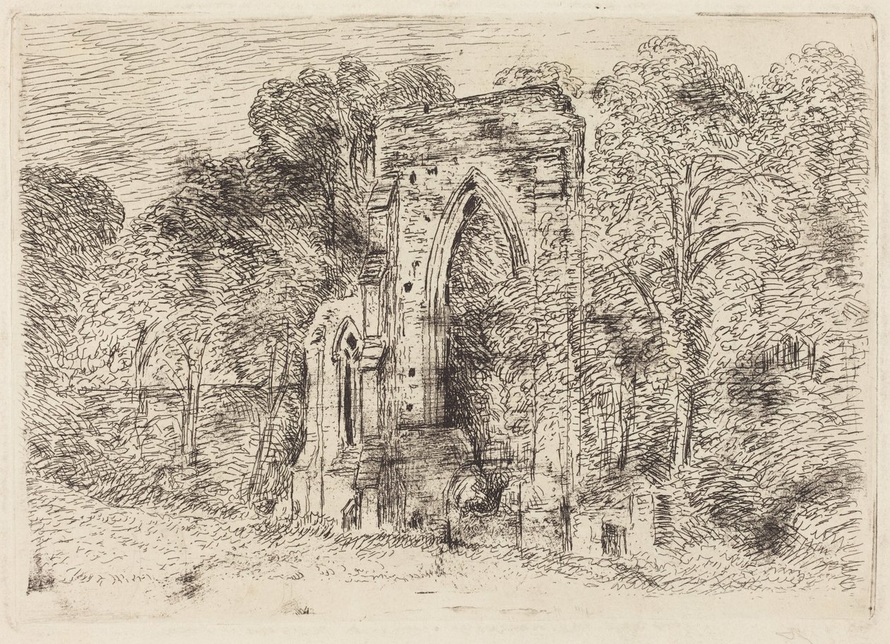 Ruinerna av Netley Abbey av John Constable