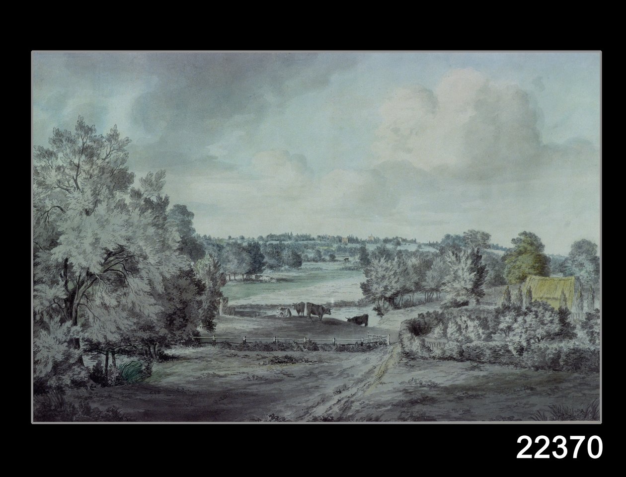 The Valley of the Stour, med Langham-kyrkan i fjärran av John Constable