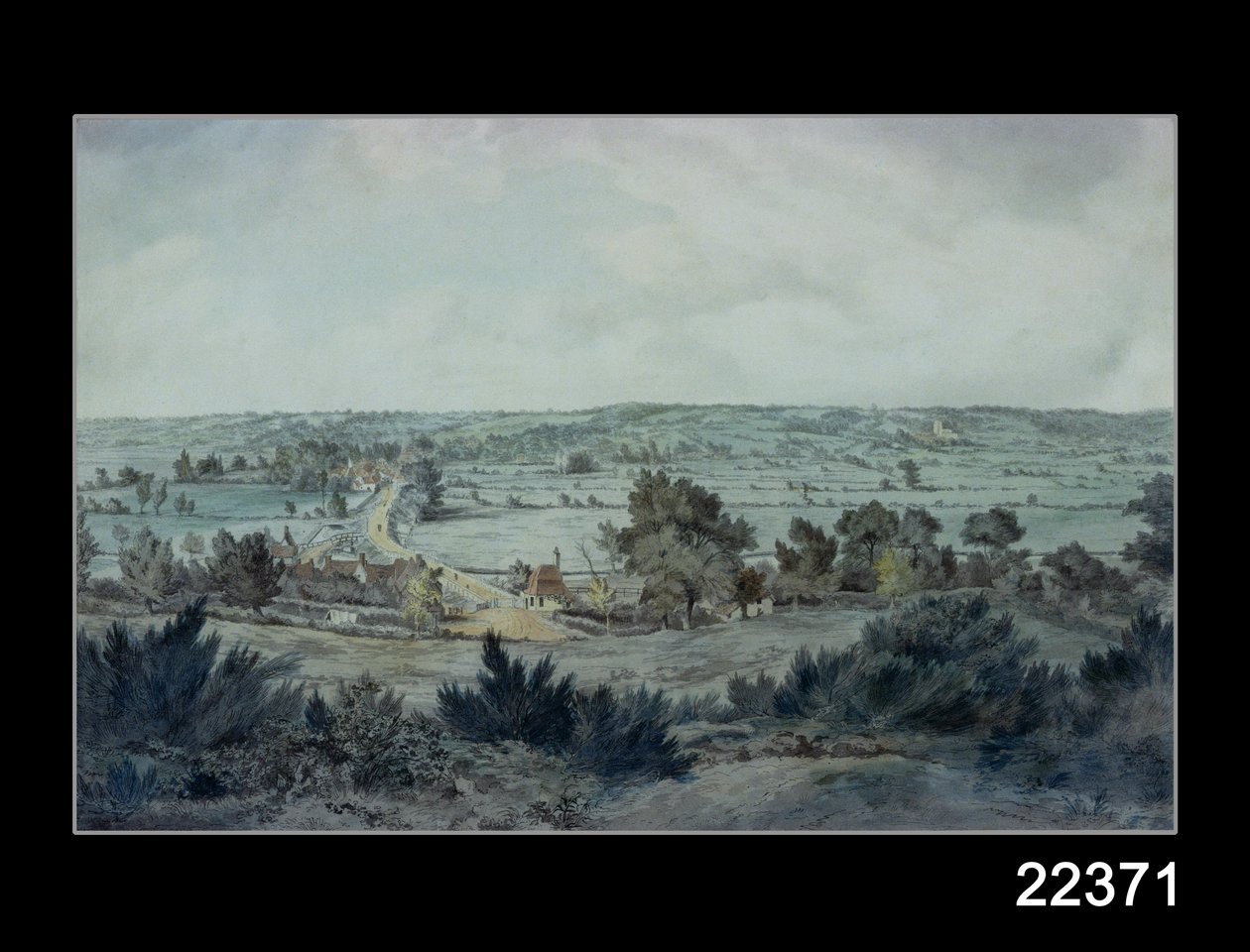 The Valley of the Stour, med Stratford St.Mary i fjärran av John Constable