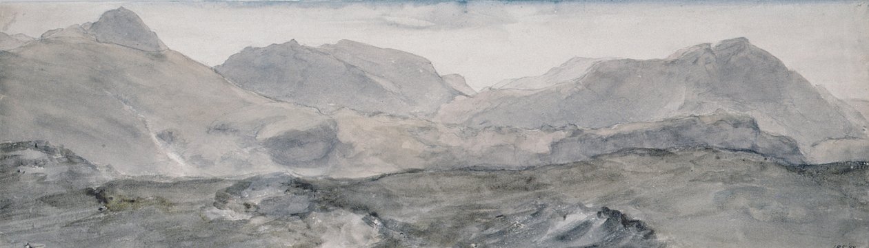 Utsikt från toppen av Honister Crag (akvarell) av John Constable