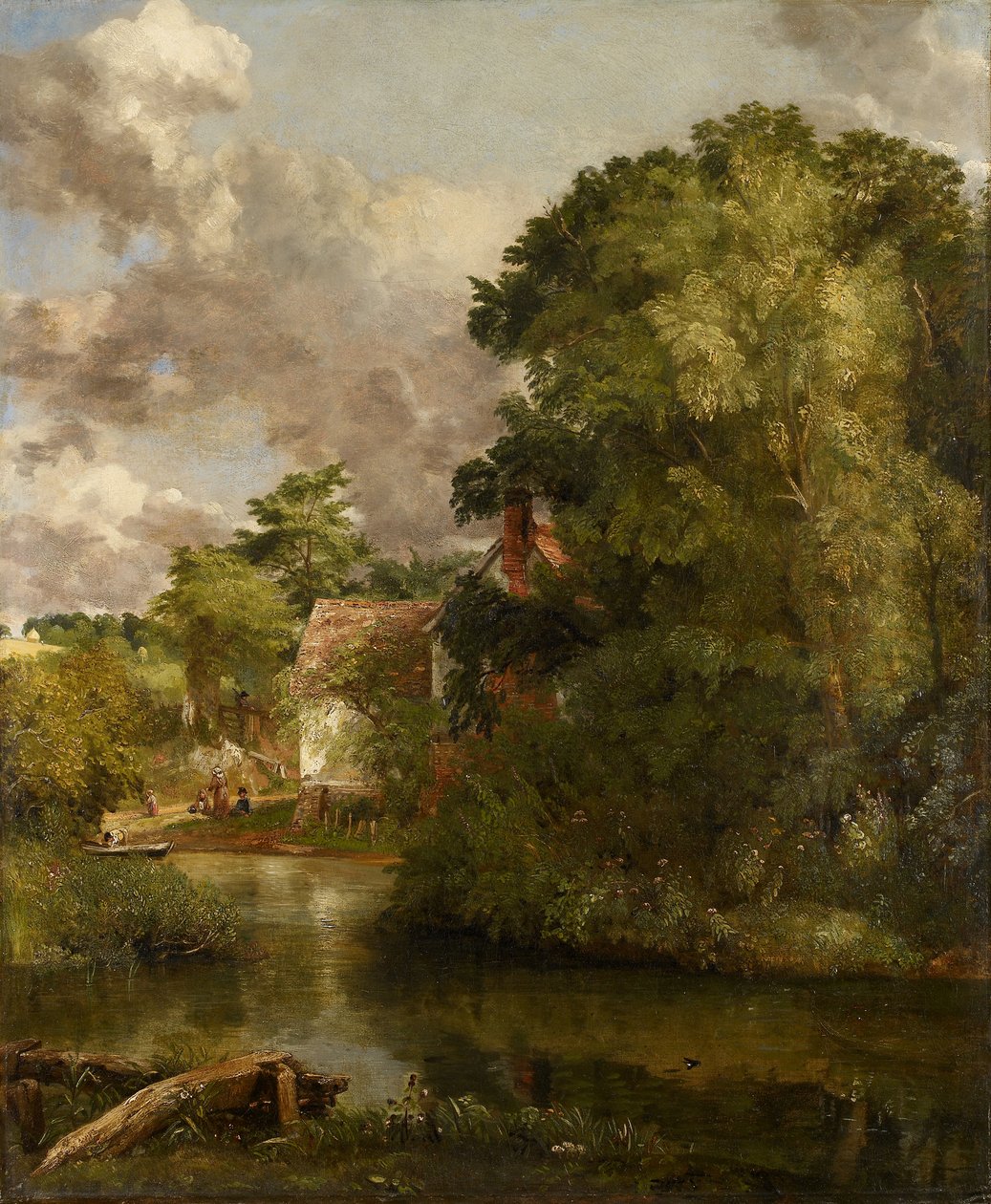 Willy Lotts hus från Stour (The Valley Farm), ca 1816-1818 (olja på duk) av John Constable