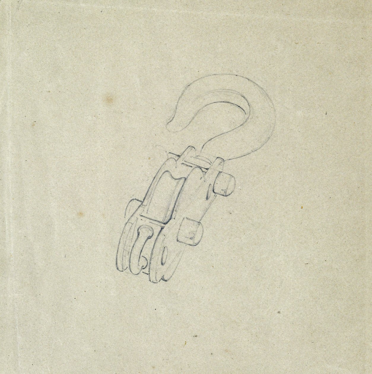 Block and Hook, c.1835-38 (penna på papper) av John Cooke Bourne