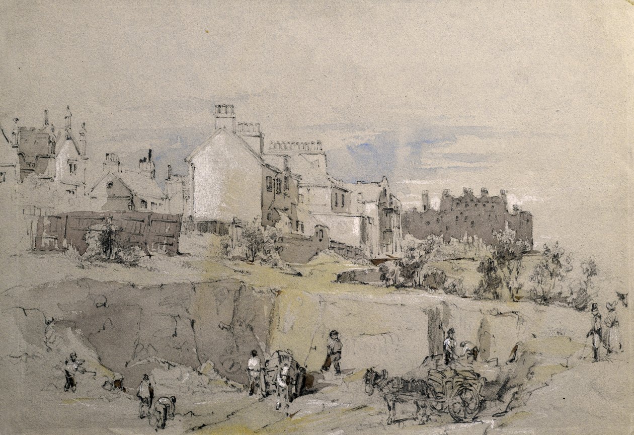 Park Street, Camden Town, ca 1836-39 (pennteckning) av John Cooke Bourne
