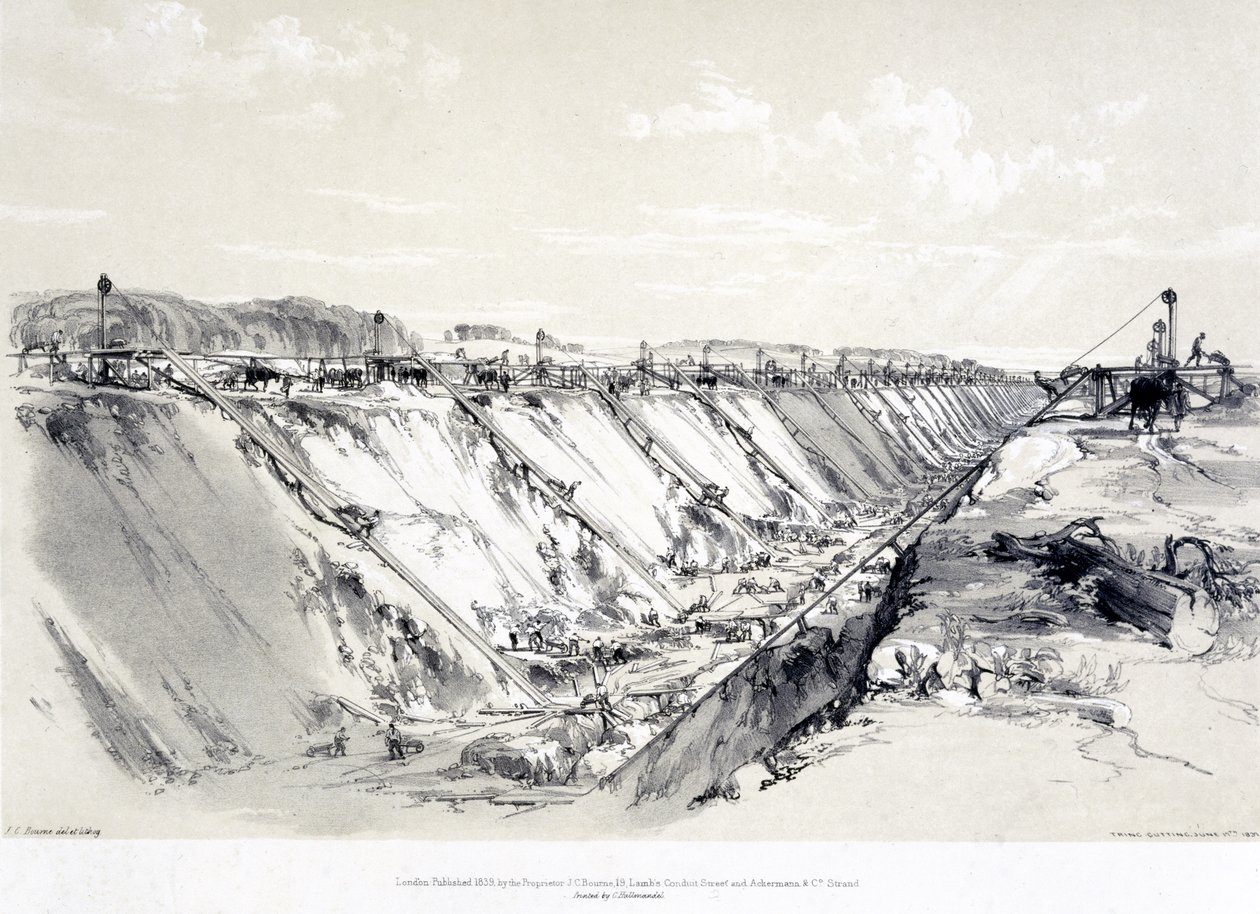 Tringklippning, 19 juni 1837 av John Cooke Bourne