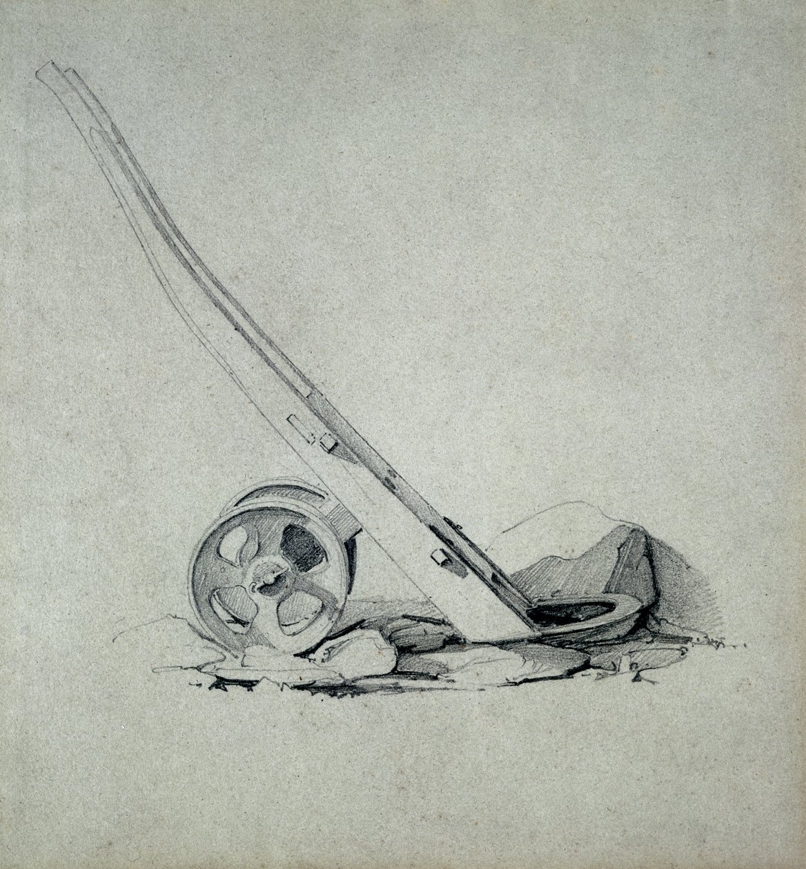 Lastbil, 1830-tal (penna & bläck och tvätt på papper) av John Cooke Bourne