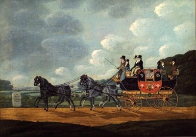 Royal Mail Coach, London till Birmingham av John Cordrey