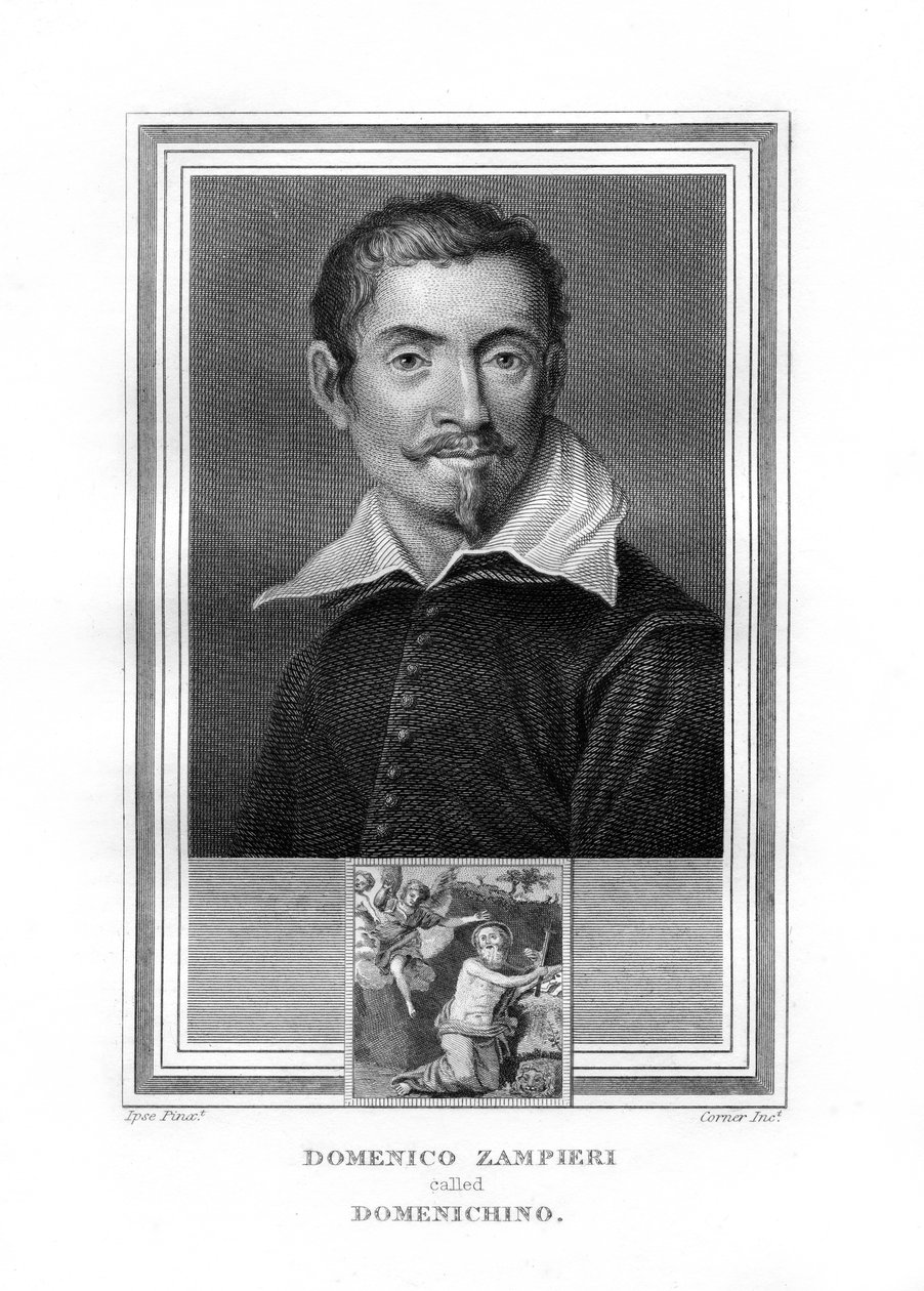 Domenichino, italiensk barockmålare, 1825. av John Corner