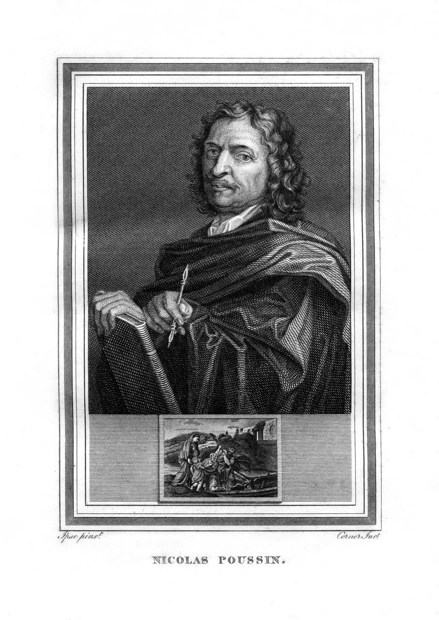 Nicolas Poussin, fransk målare, 1825. av John Corner