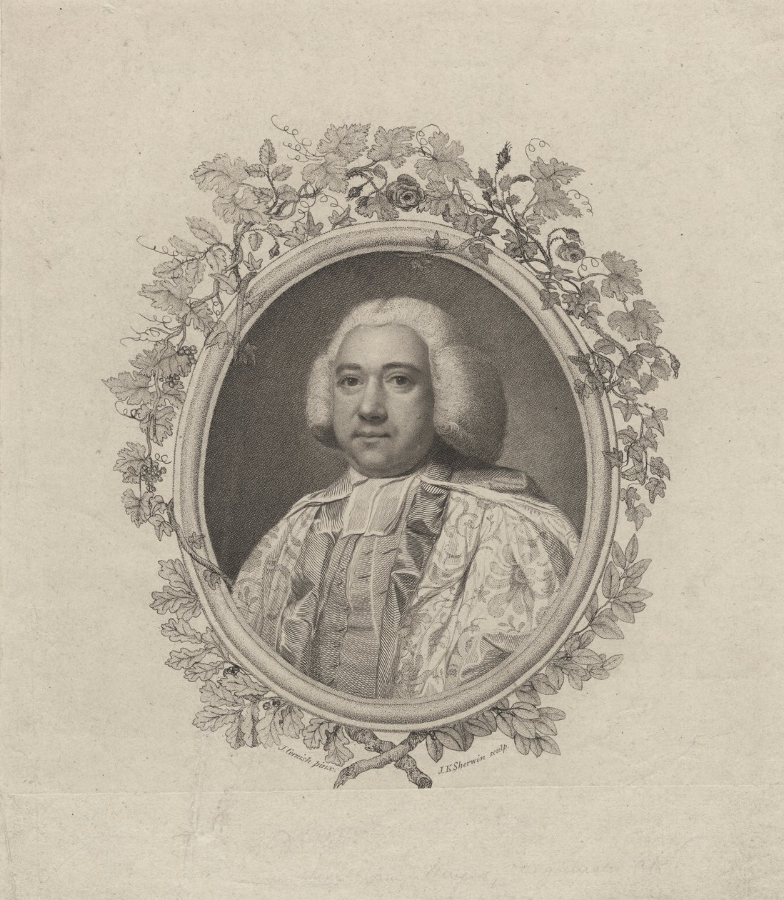 William Hayes, graverad av John Keyse Sherwin (ca 1751-90), ca 1775 (stippstick) av John Cornish