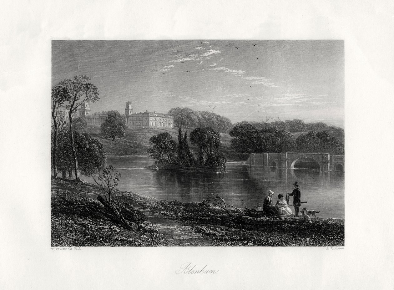 Blenheim, Oxfordshire, England, 1800-talet av John Cousen