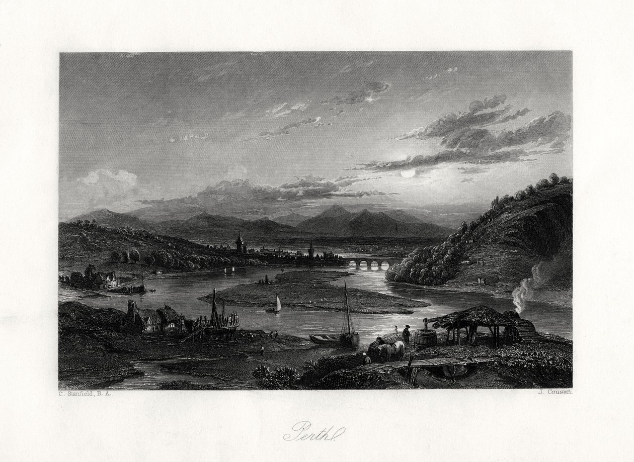 Perth, Australien, 1800-talet av John Cousen