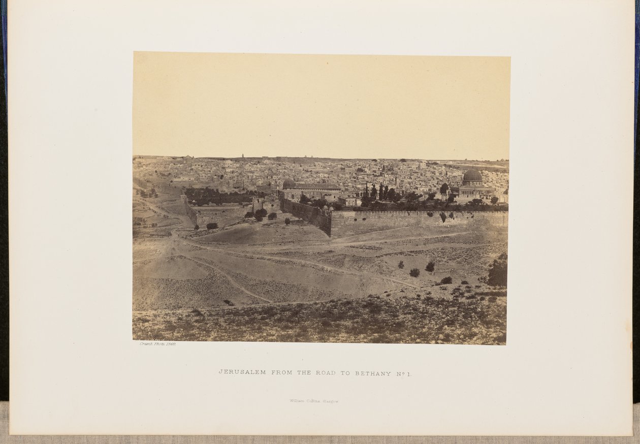Jerusalem från vägen till Betania, nr 1 av John Cramb