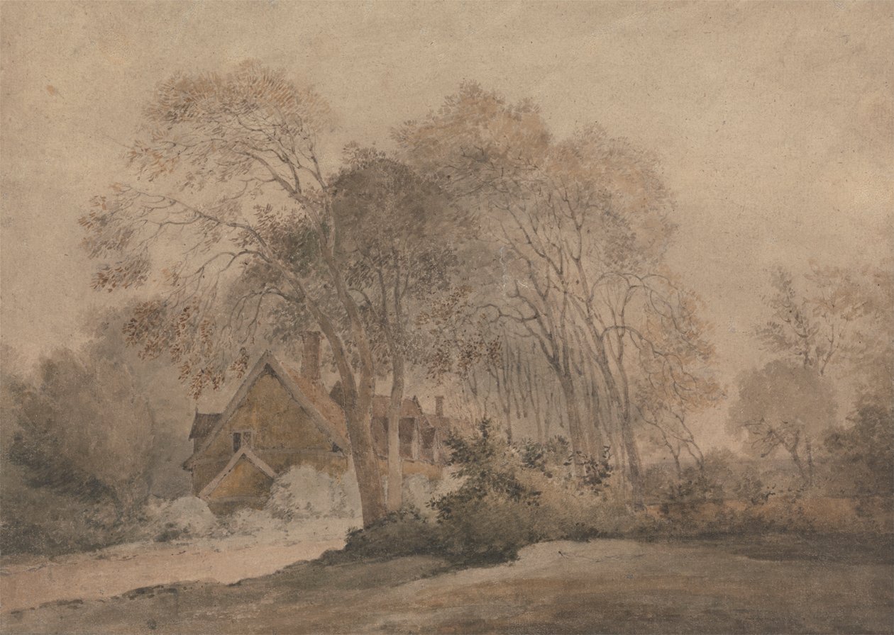 Ett hus bland träd av John Crome