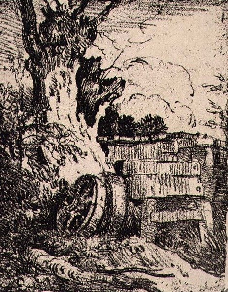 Cartwheels nära ett träd, pub. av J. & W. Freeman av John Crome
