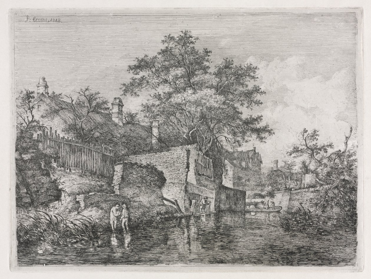 Front of the New Mills, 1813. av John Crome