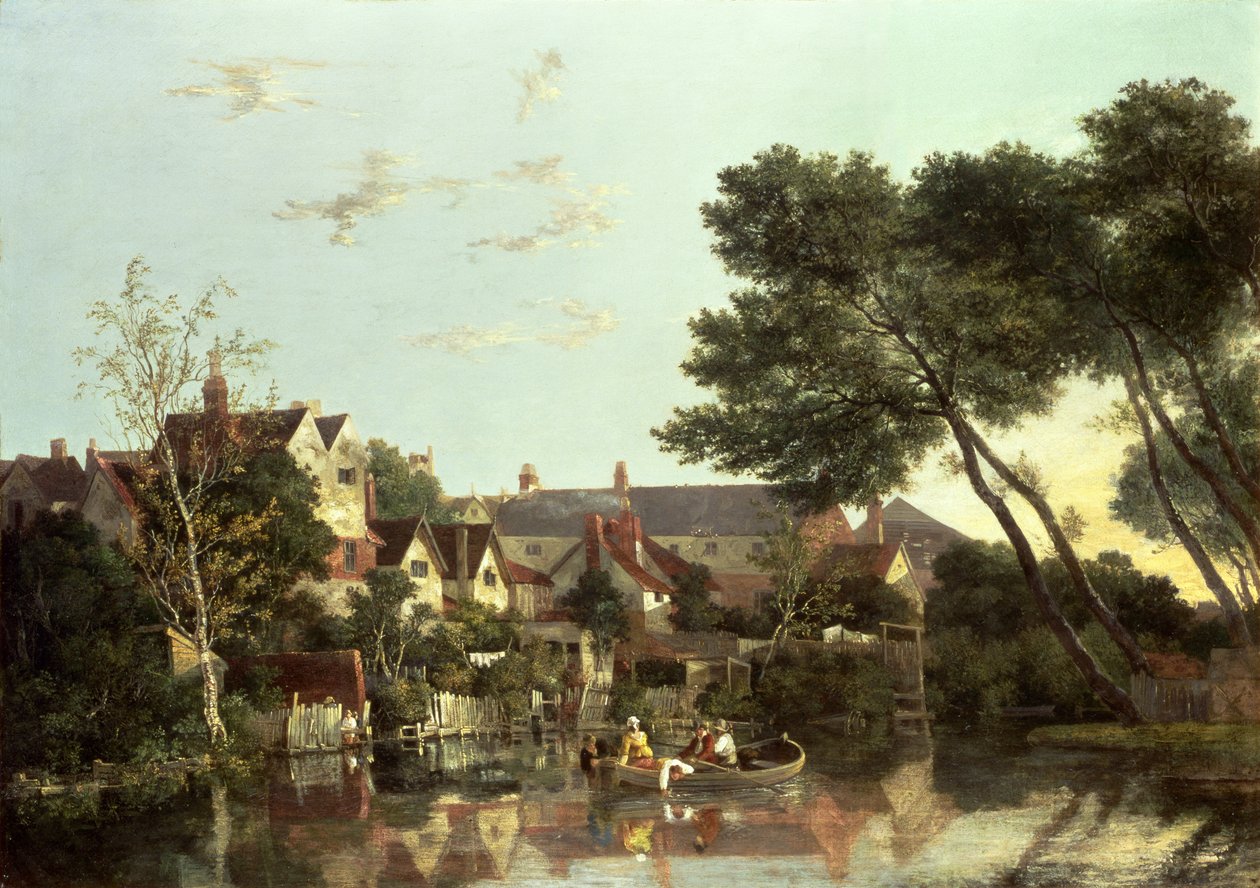 Norwich River, eftermiddag, ca 1812-19 av John Crome