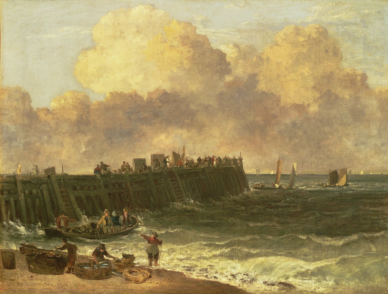 Yarmouth Jetty, ca 1810 av John Crome