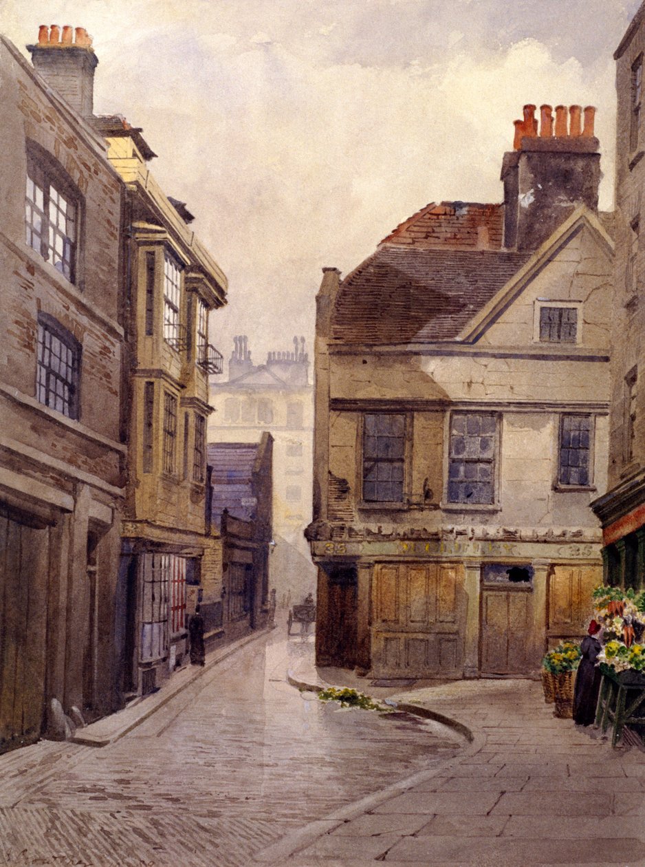 Bartholomew Close, London, 1889 av John Crowther