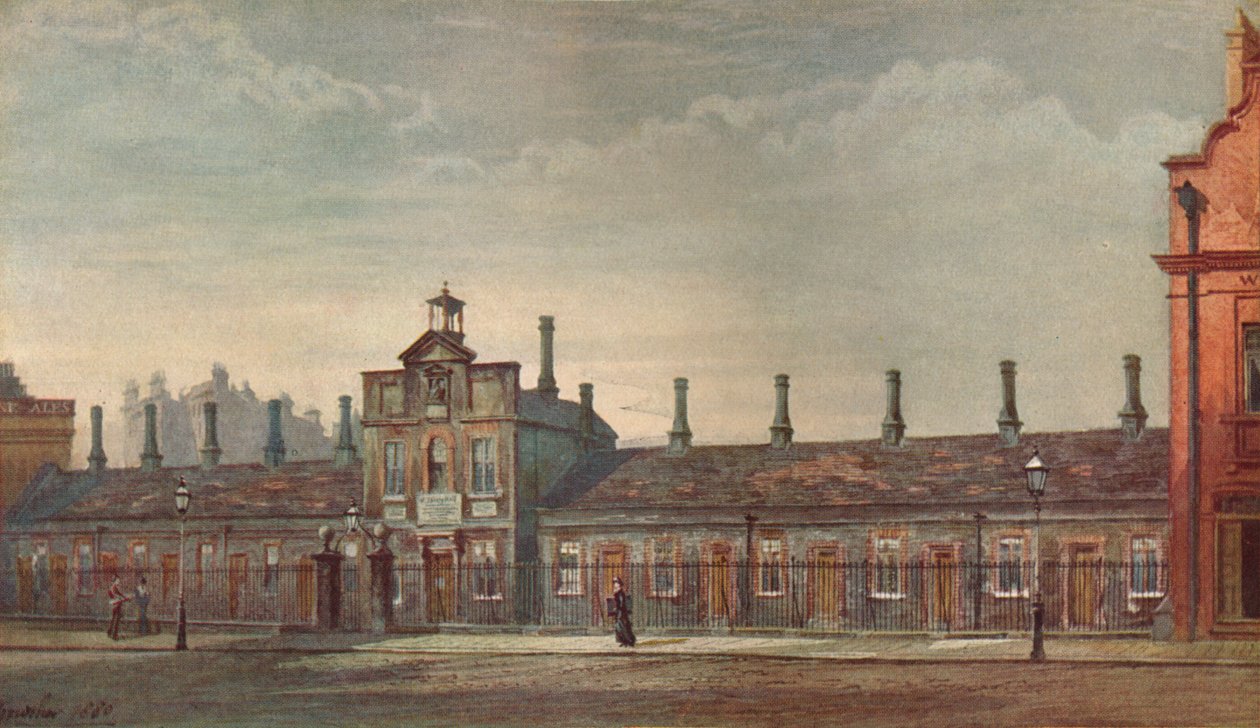 Emery Hills Almshouses, Rochester Row, Westminster, London, 1880 1926. av John Crowther