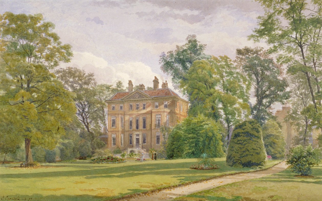 Trädgårdsfronten till Wandsworth Manor House, St John