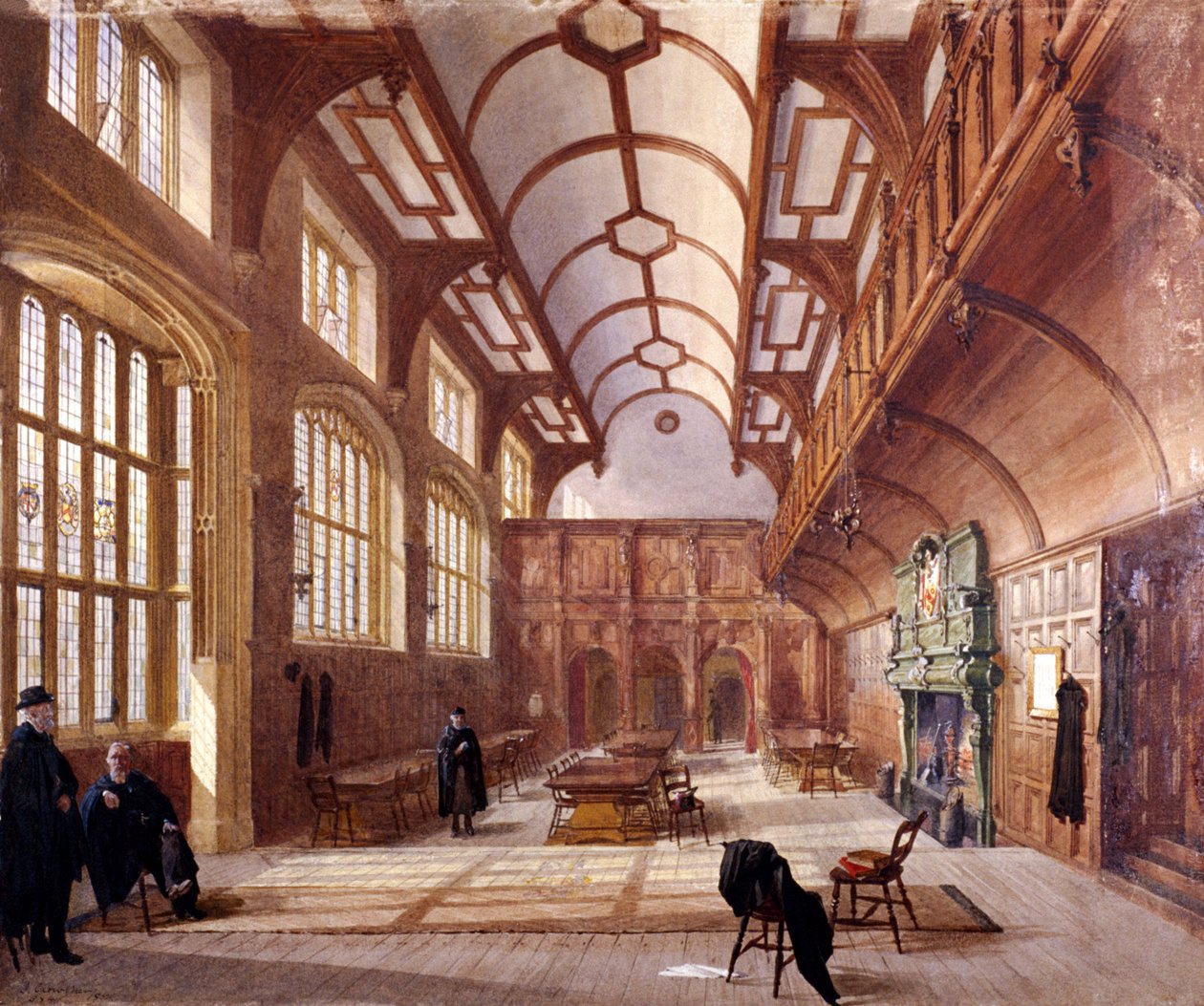 Interiör av Charterhouse, London, 1885 av John Crowther