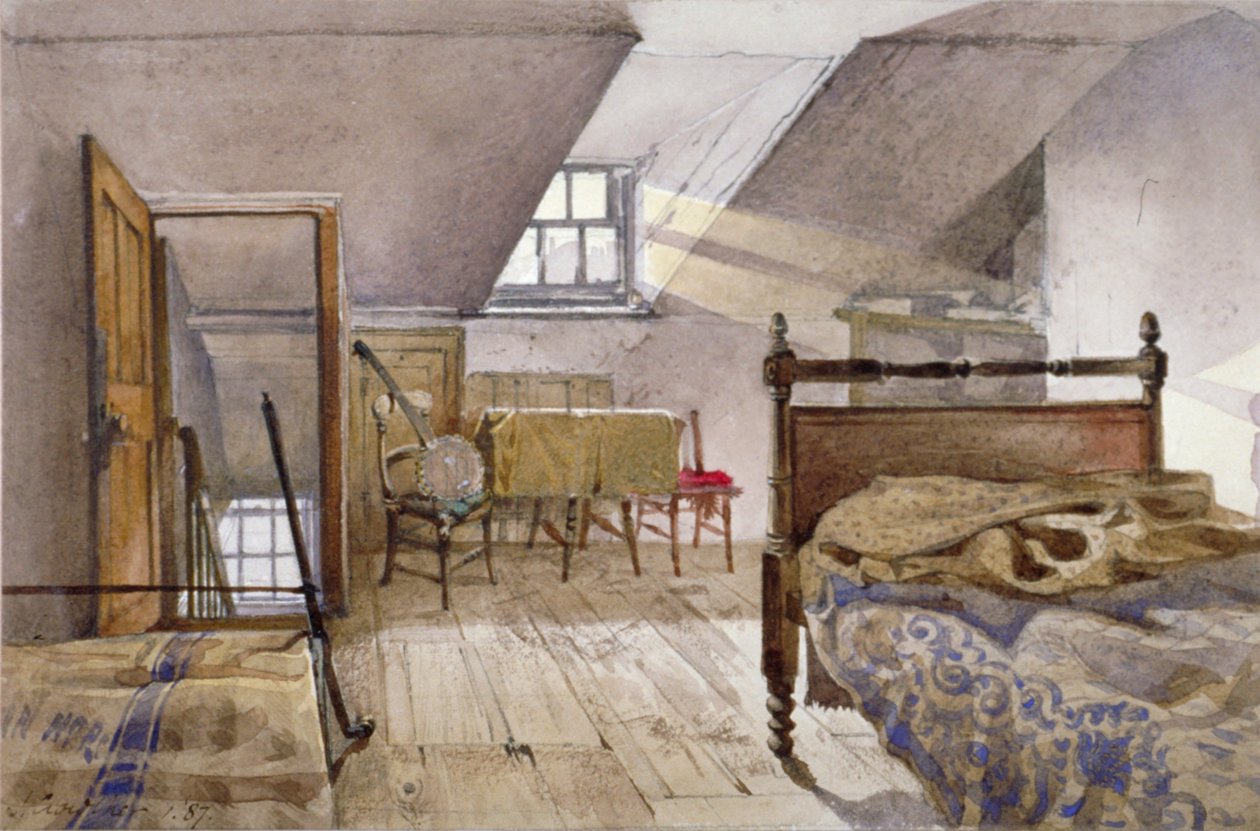 Interiörvy av Marshalsea Prison, Borough High Street, Southwark, London, 1887 av John Crowther