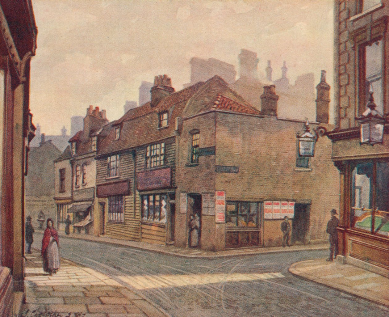 Gamla hus i Snowfields, Bermondsey, 1887 1926 av John Crowther