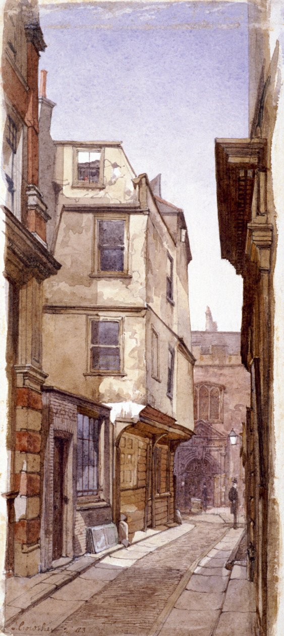 Residens för Anne Boleyns far, Great St Helens, London, 1883 av John Crowther