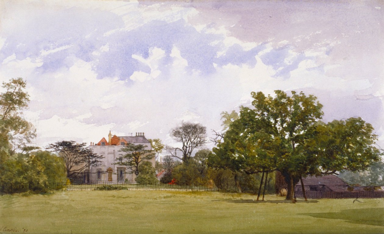 Sidovy av Turret House, Lambeth, London, 1880 av John Crowther